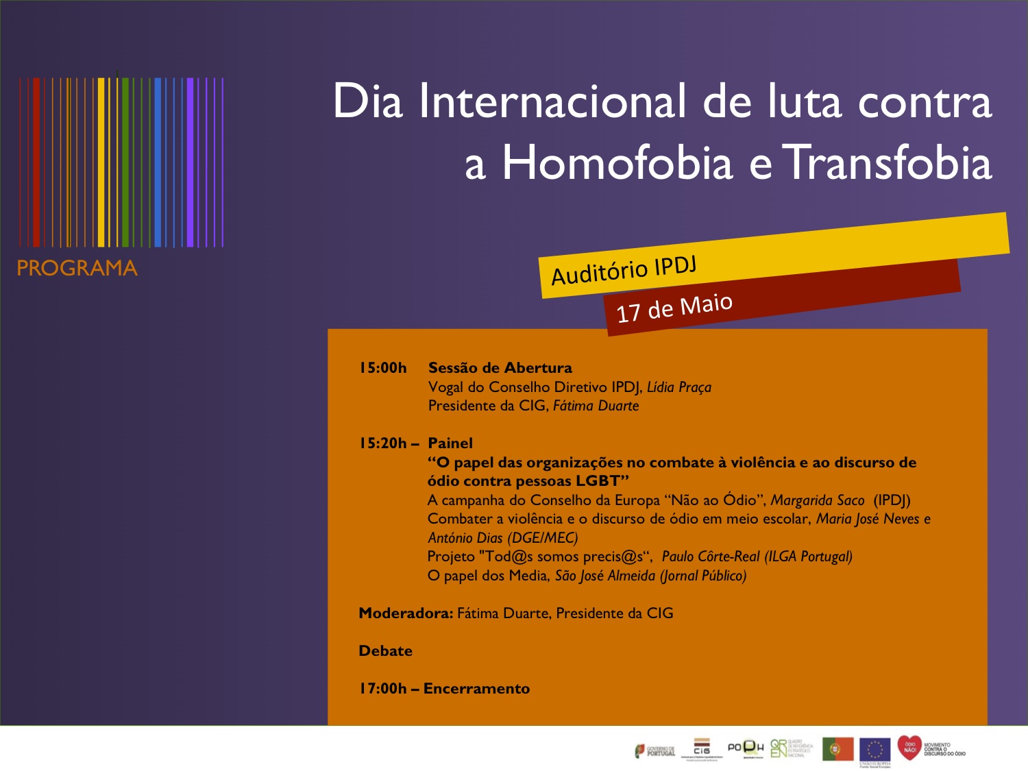 Programa Confer�ncia 17 de maio